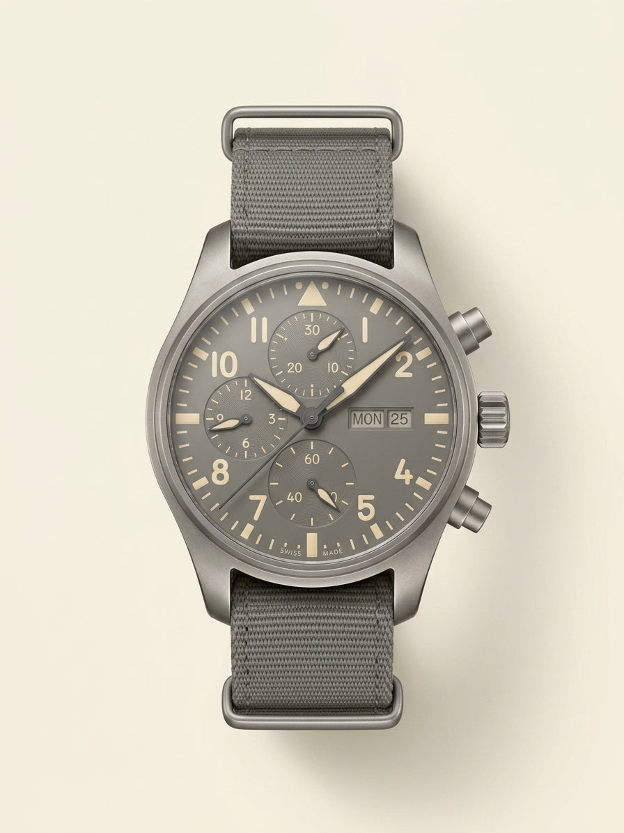IWC Pilot's Chronograph bronze automatic watch 41mm, UK version