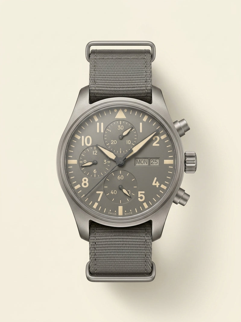IWC Pilot's Chronograph bronze automatic watch 41mm, UK version
