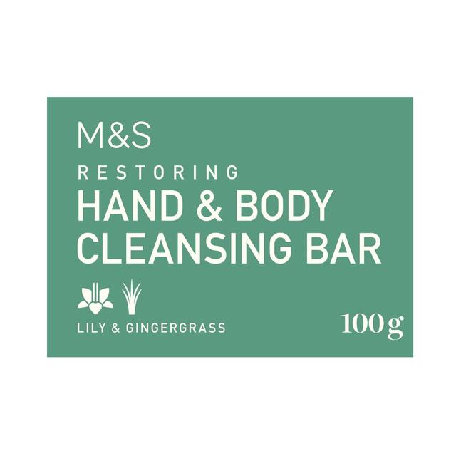 M&S Restoring Hand & Body Cleansing Bar   100g