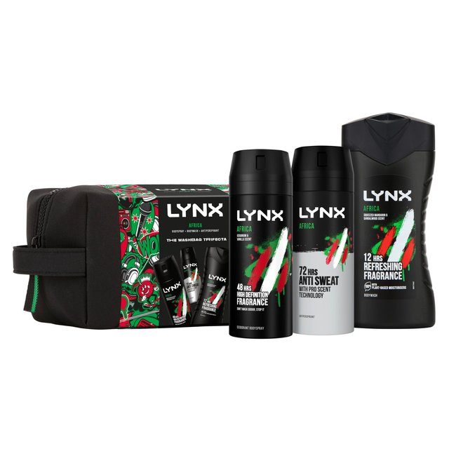 Lynx Africa Washbag Collection Gift Set GOODS M&S   