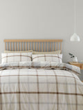 Catherine Lansfield brushed cotton check duvet cover set - British product