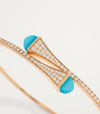 MARLI New York rose gold diamond Cleo midi bangle (British brand)