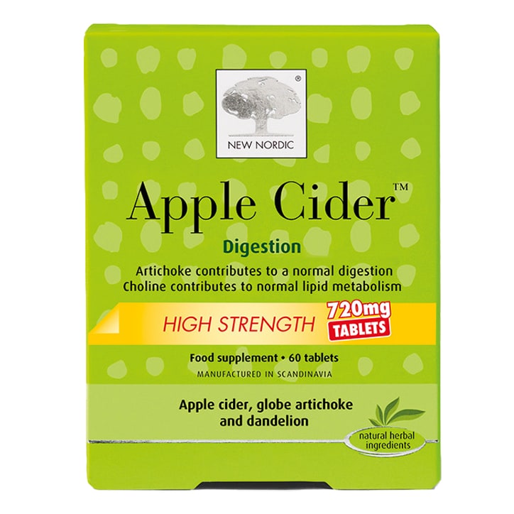 New Nordic High Strength Apple Cider 60 Tablets 720mg Apple Cider Supplements Holland&Barrett   