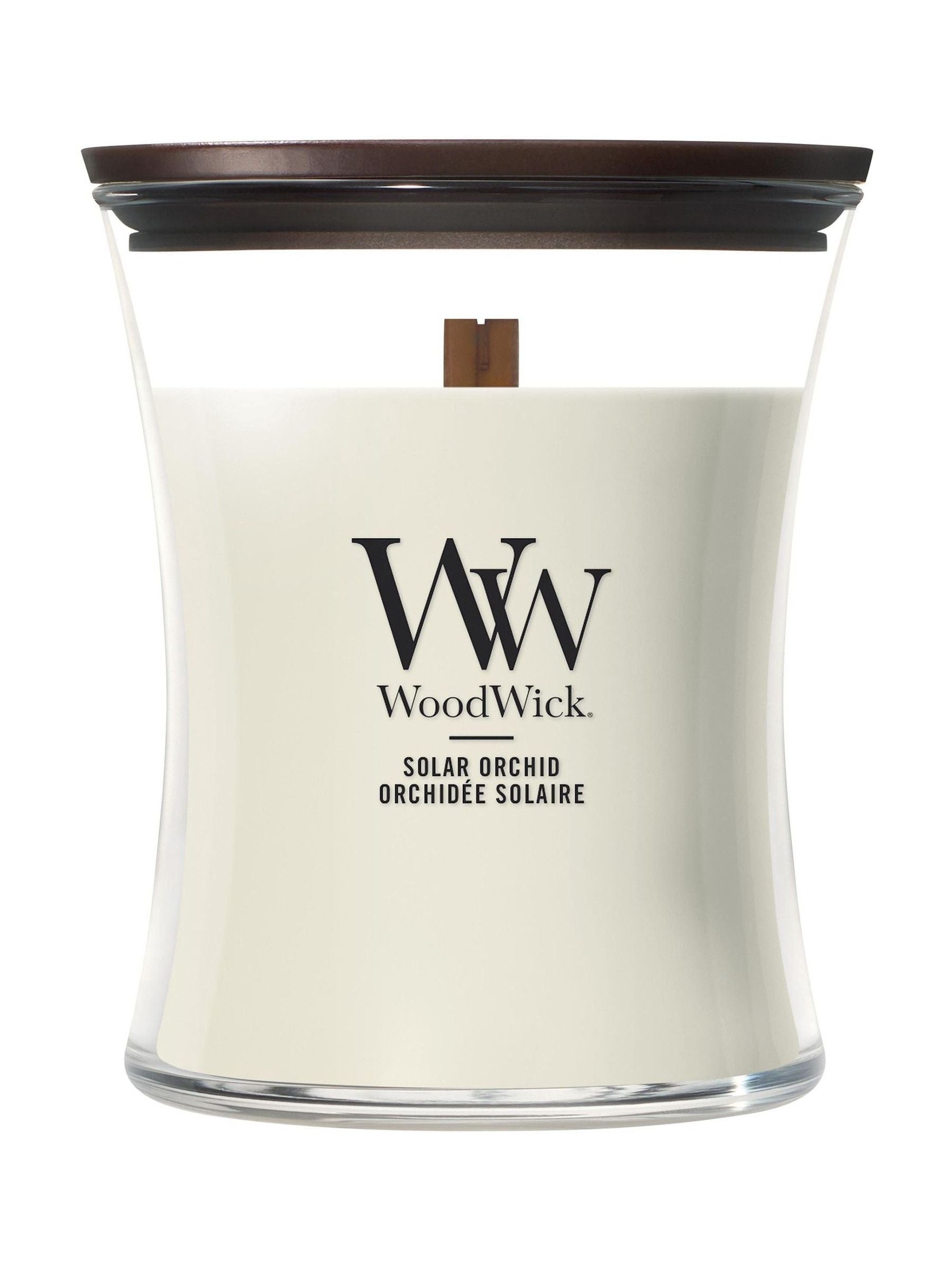 WoodWick Lilac medium hourglass candle (British brand)