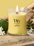 WoodWick Lilac medium hourglass candle (British brand)