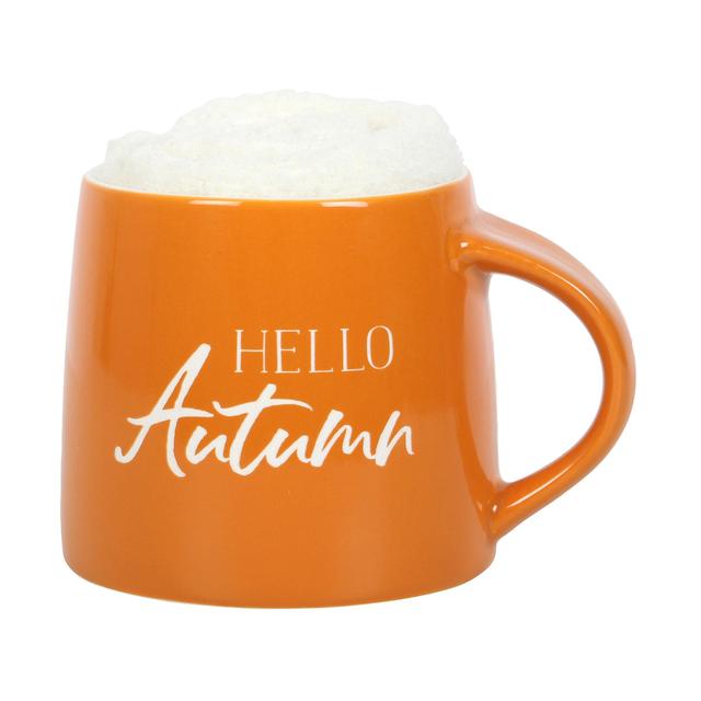 Hello Autumn Ceramic Mug & Socks Set GOODS M&S   