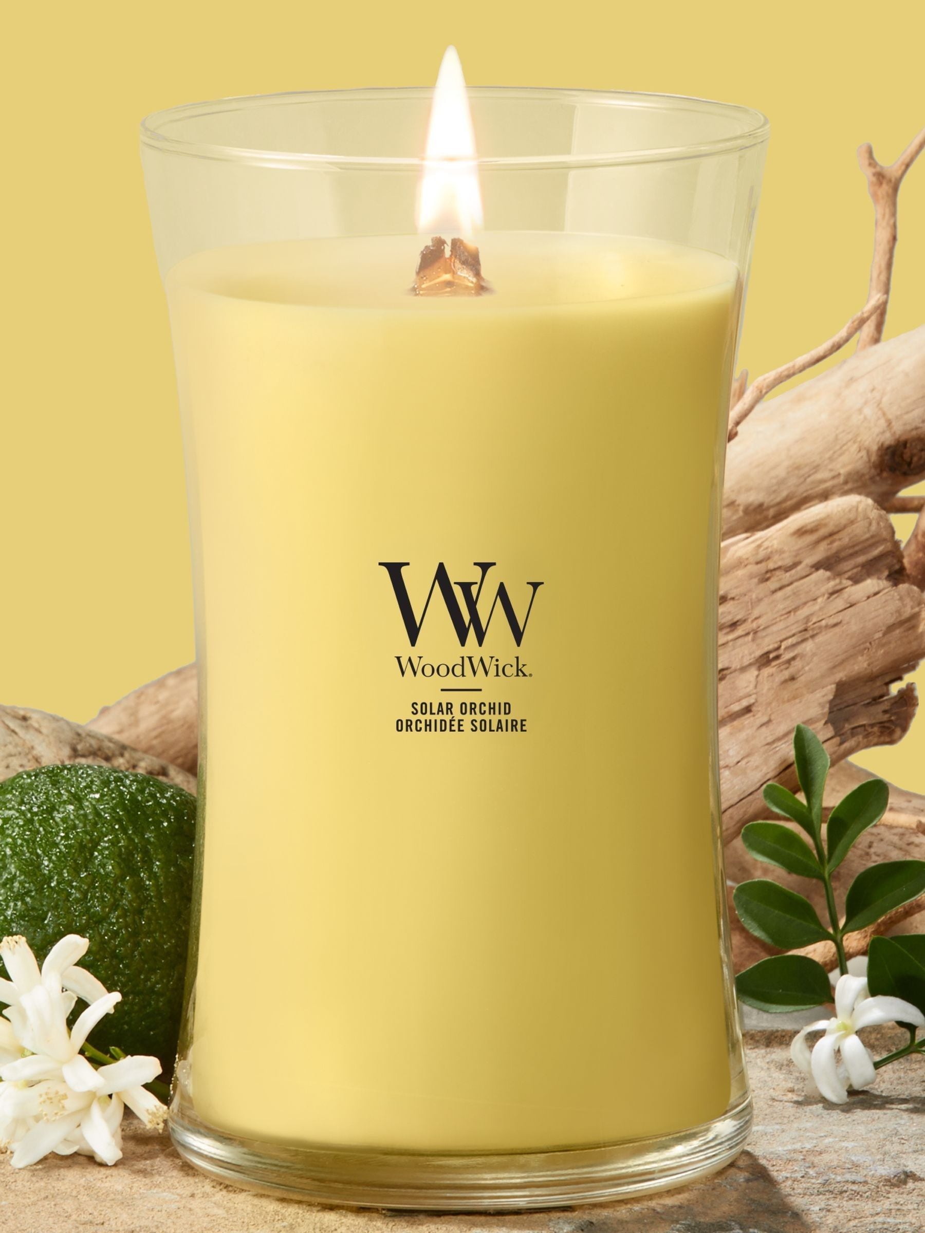Woodwick Lilac Medium Hourglass Candle