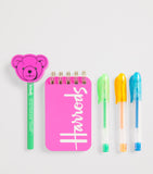 Harrods backpack keyring with notebook and pens - British product