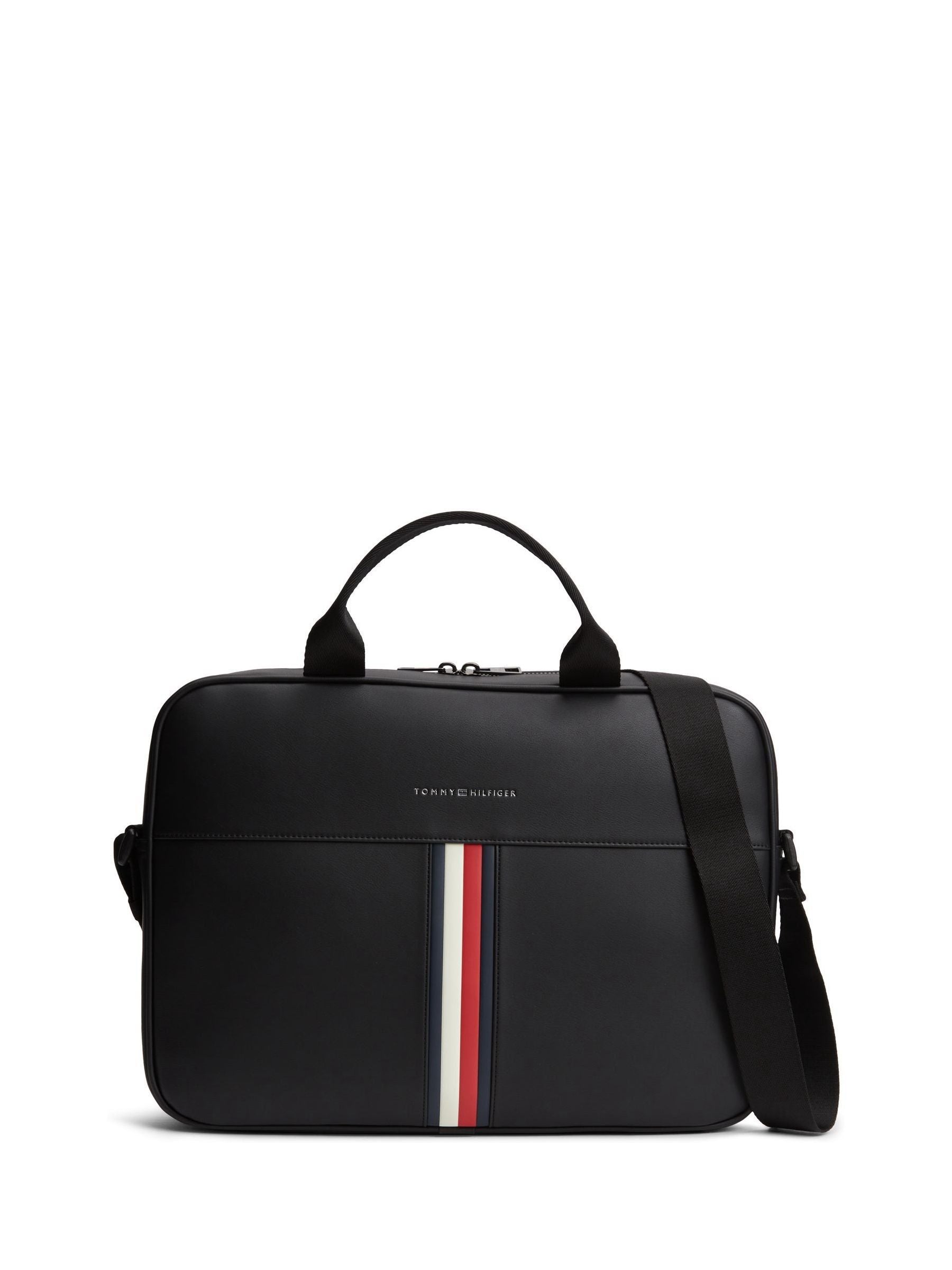 Tommy Hilfiger signature tape crossbody laptop bag 38cm (British brand)
