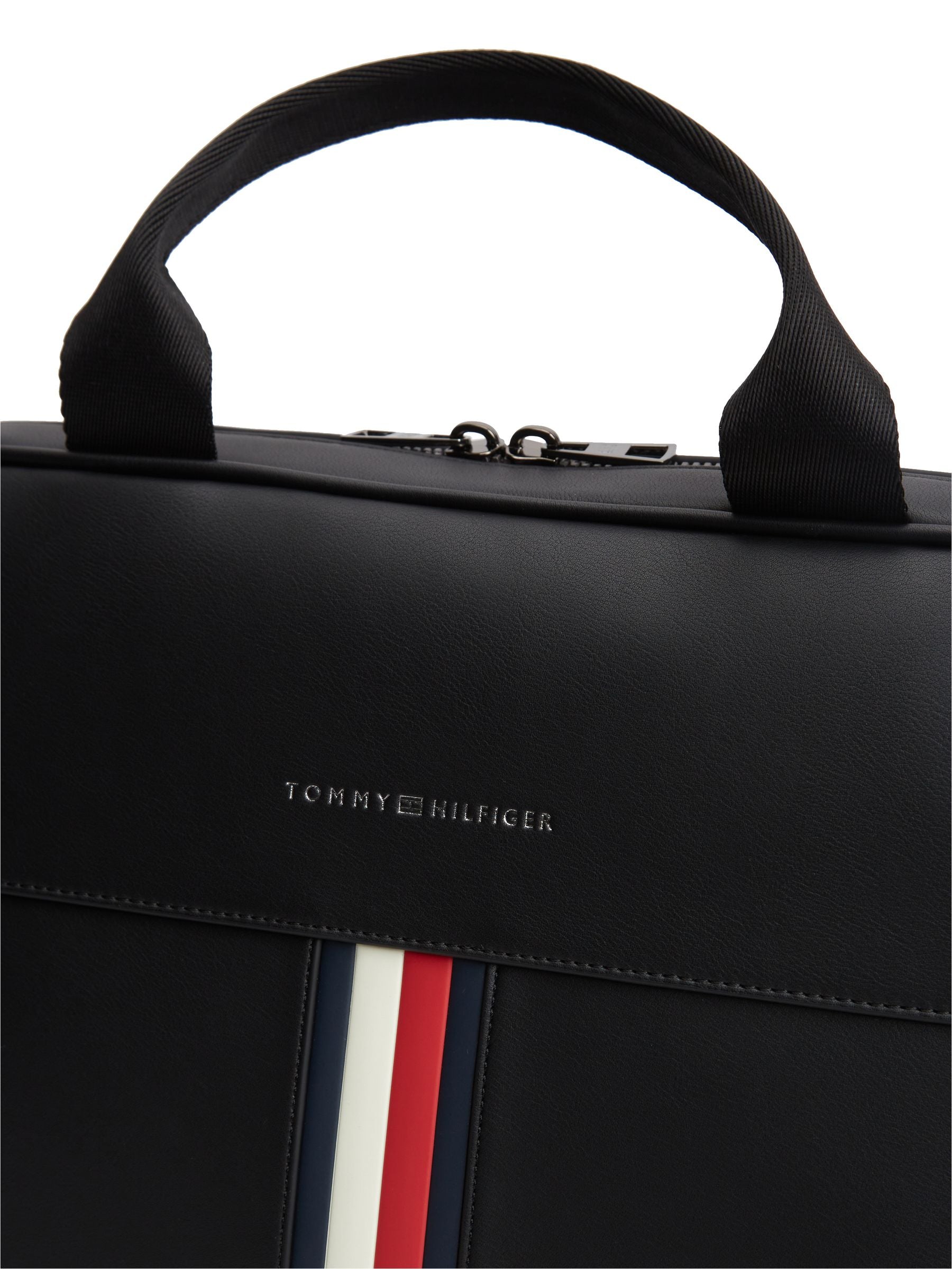 Tommy Hilfiger signature tape crossbody laptop bag 38cm (British brand)