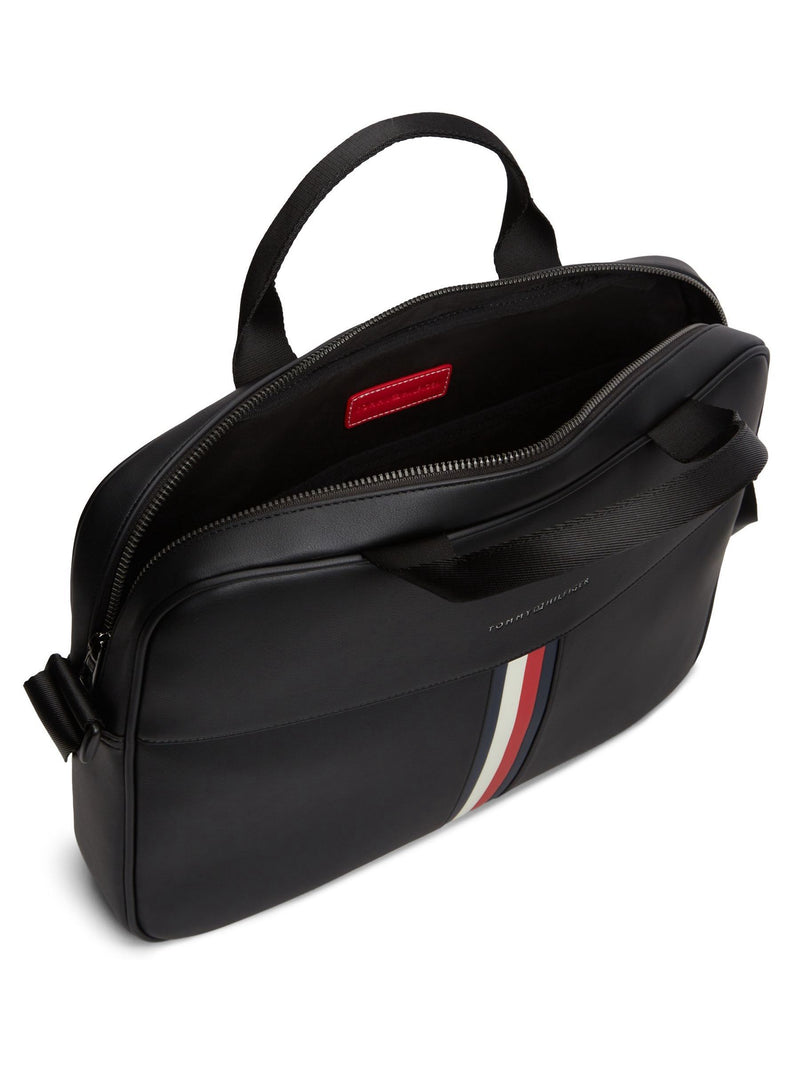 Tommy Hilfiger signature tape crossbody laptop bag 38cm (British brand)