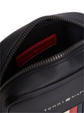 Tommy Hilfiger black signature tape reporter bag - British product