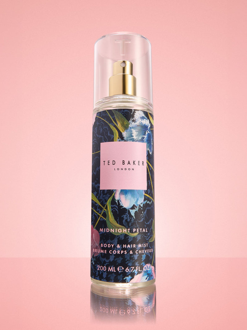 Ted Baker Midnight Petal body and hair mist 200ml, imported from the UK