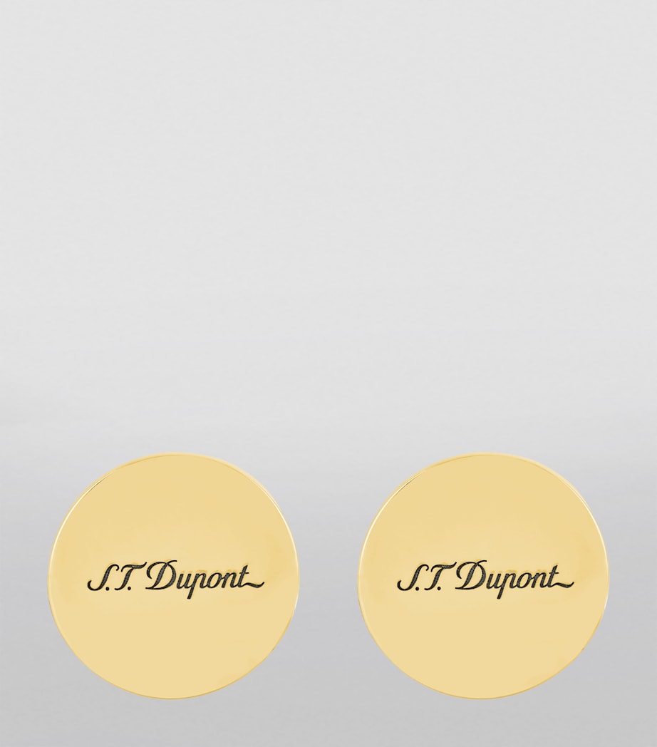 S.T. Dupont cufflinks with engraved logo, imported from the UK