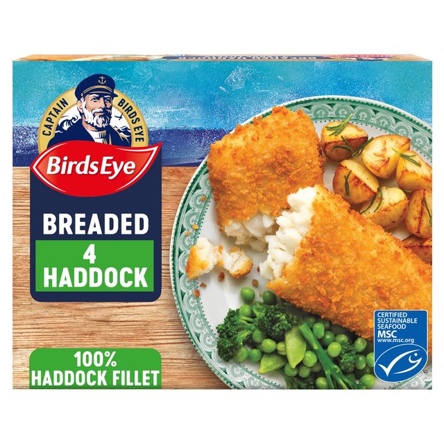 Birds Eye 4 MSC Breaded Haddock Fish Fillets   440g GOODS M&S   