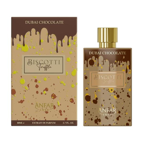 Anfar 1950 Biscotti Truffle Dubai Chocolate extrait 80ml - British product