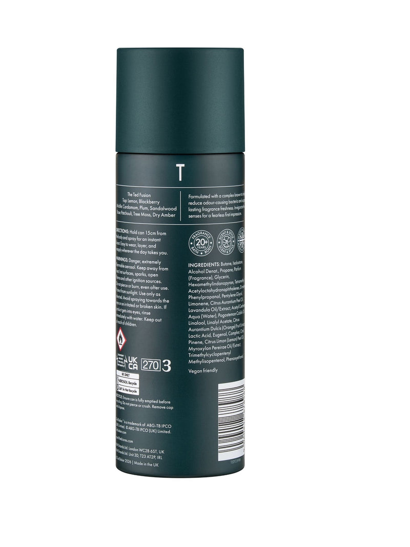 Ted Baker Fusion Enigmatic body spray 200ml, UK version