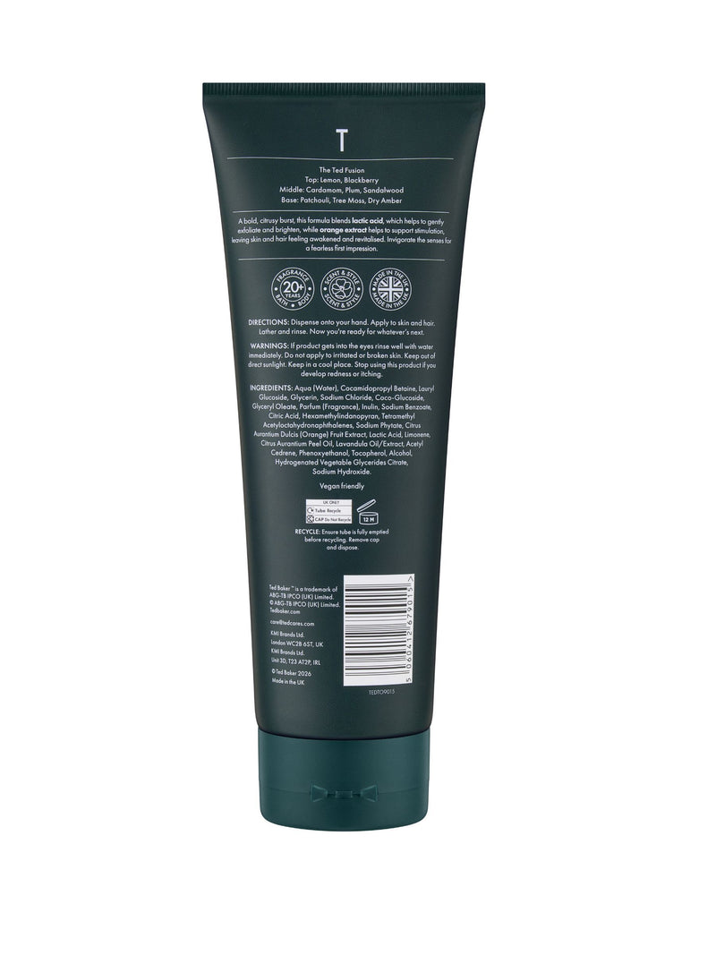 Ted Baker Fusion Enigmatic hair and body wash 250ml (British brand)