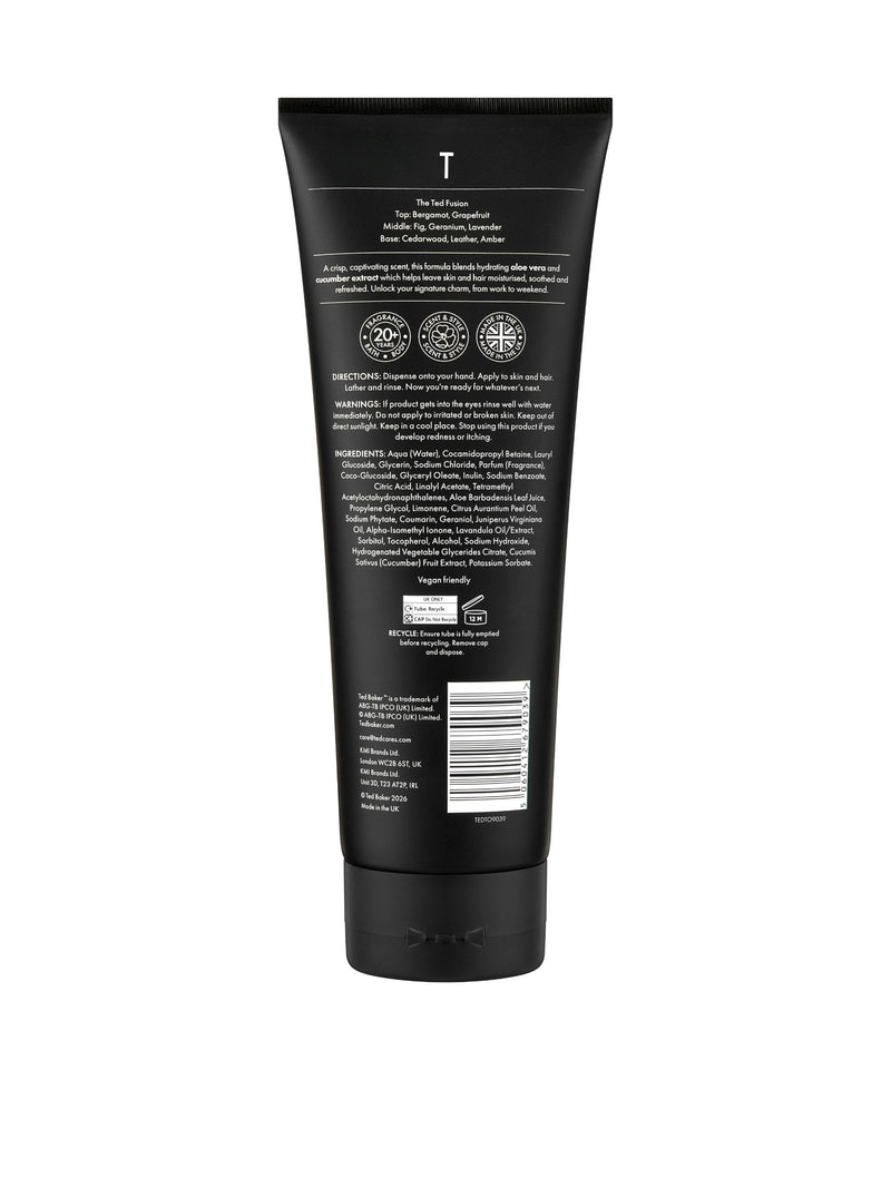Ted Baker Graphite hair and body wash 250ml - British product