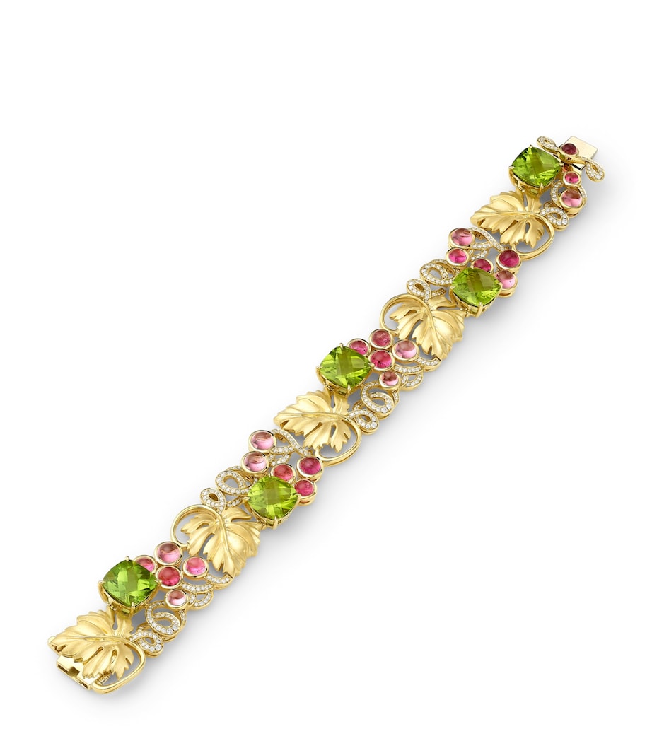 Boodles Great Vine Palace bracelet peridot garnet diamonds (British brand)
