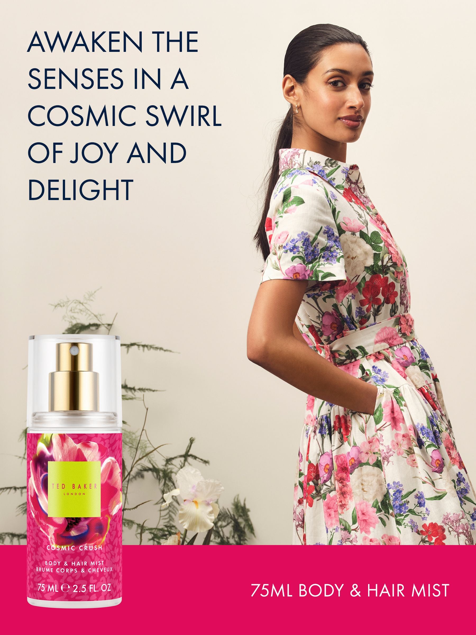 Ted Baker mini body and hair mist gift set - British product