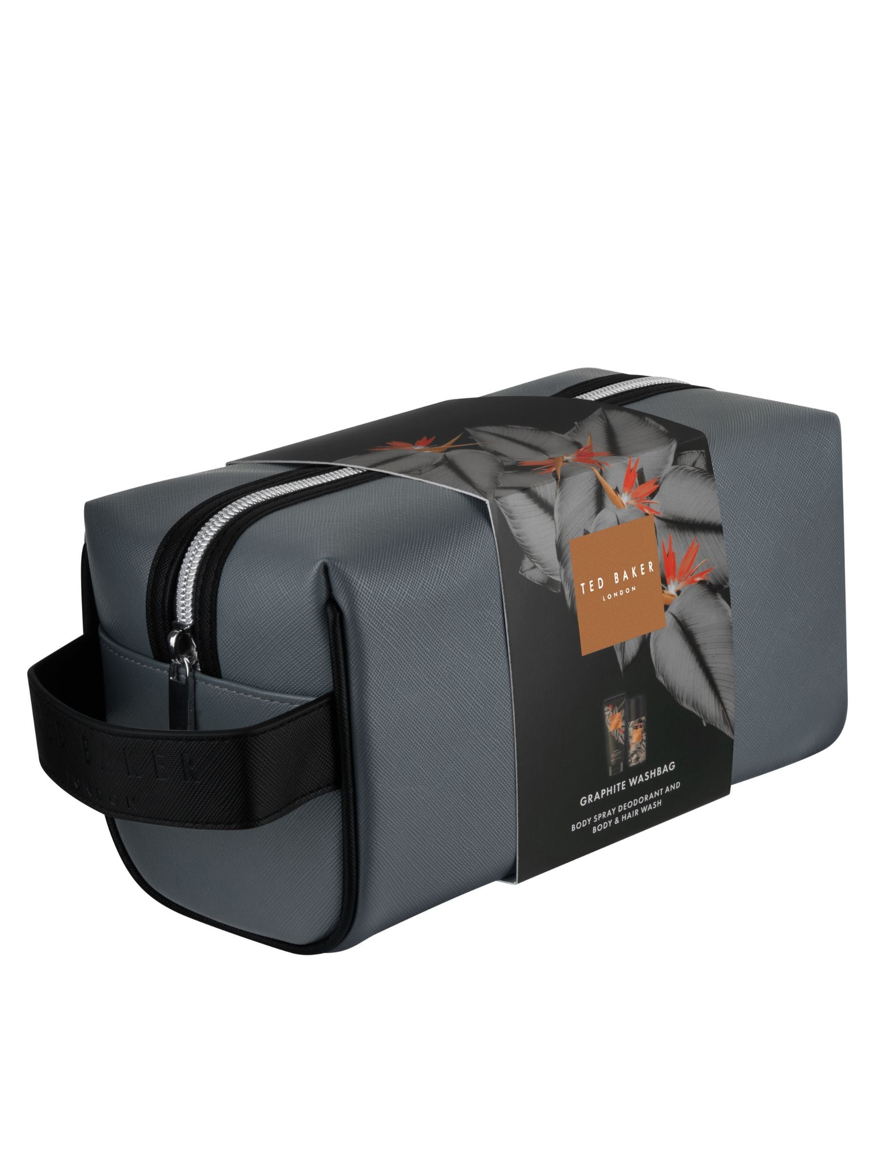 Ted Baker Fusion Graphite washbag gift set (British brand)