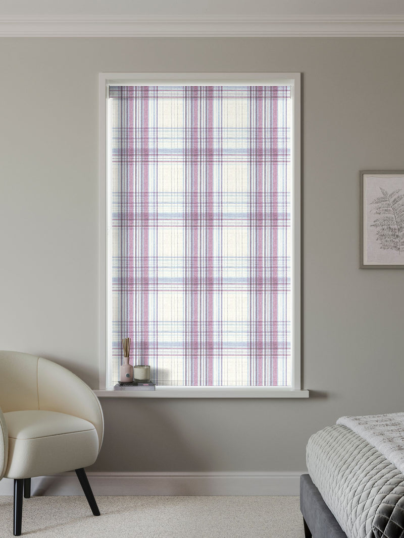Next blackout roller blind Mulberry Purple Athena (British brand)