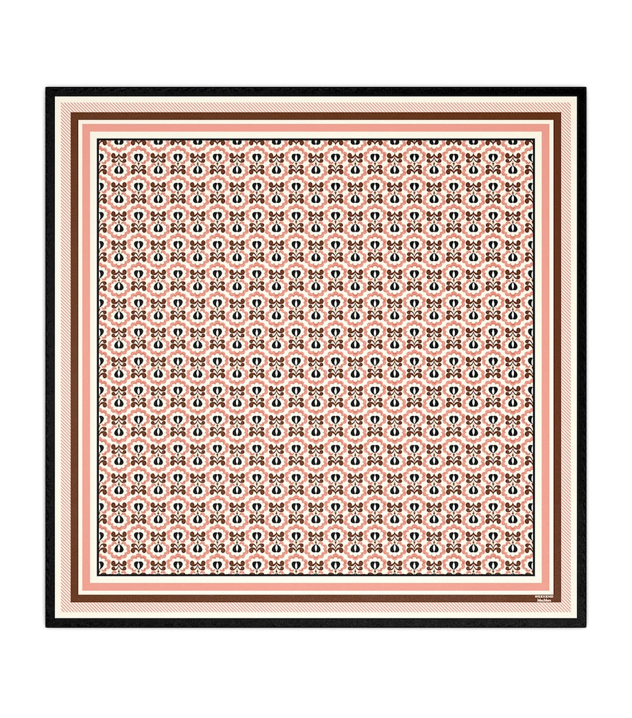Weekend Max Mara Seidenschal mit geometrischem Print 90x90cm, importiert aus Großbritannien