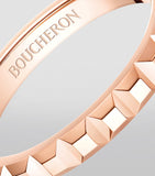 Boucheron rose gold Clou de Paris wedding band (British brand)