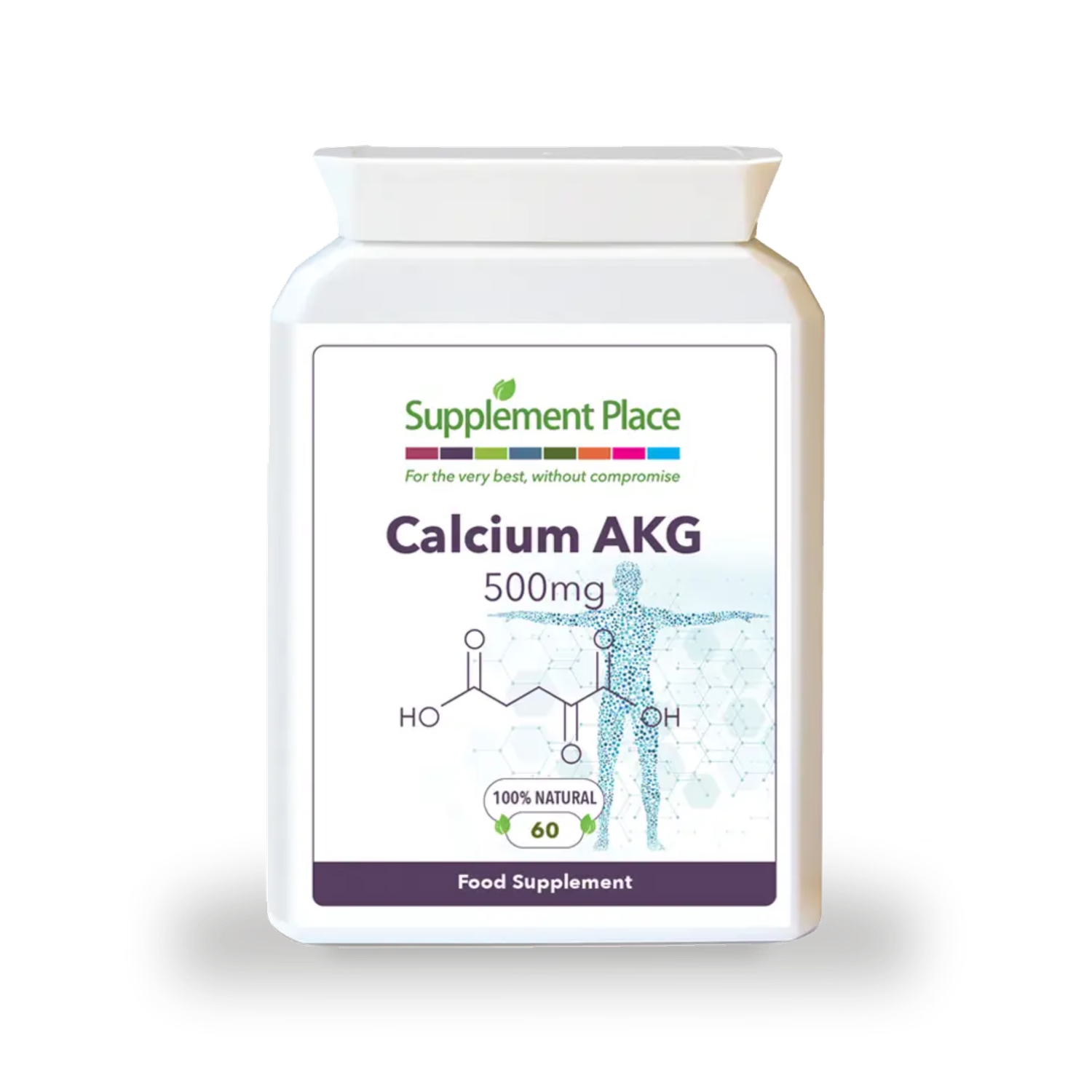 Supplement Place Calcium AKG 500mg 60 capsules, UK version