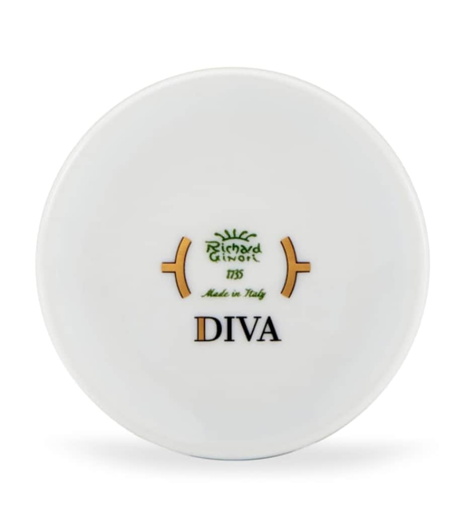 Ginori 1735 porcelain trinket box Colonna Diva Celeste 6x8cm (British brand)