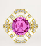 Boodles ring with pink sapphire and diamond, Fifth Avenue - British product
