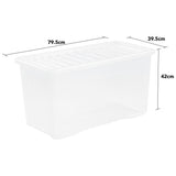Wham storage boxes 3 pack 110 litre (British brand)