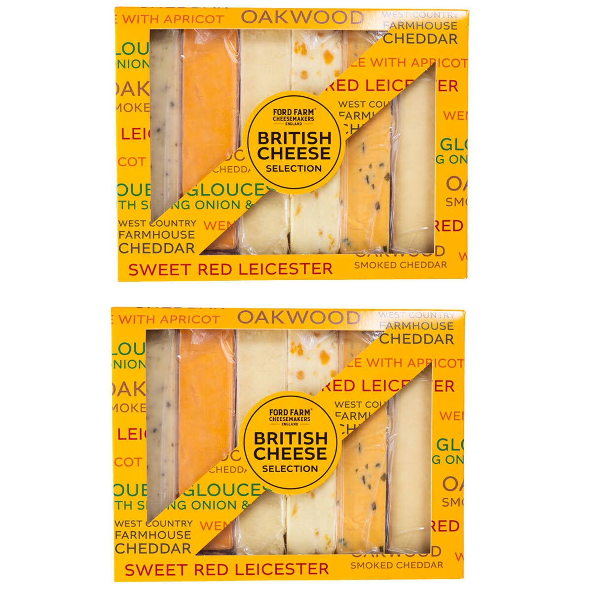 Ford Farm British cheese selection 12 x 200g - British product