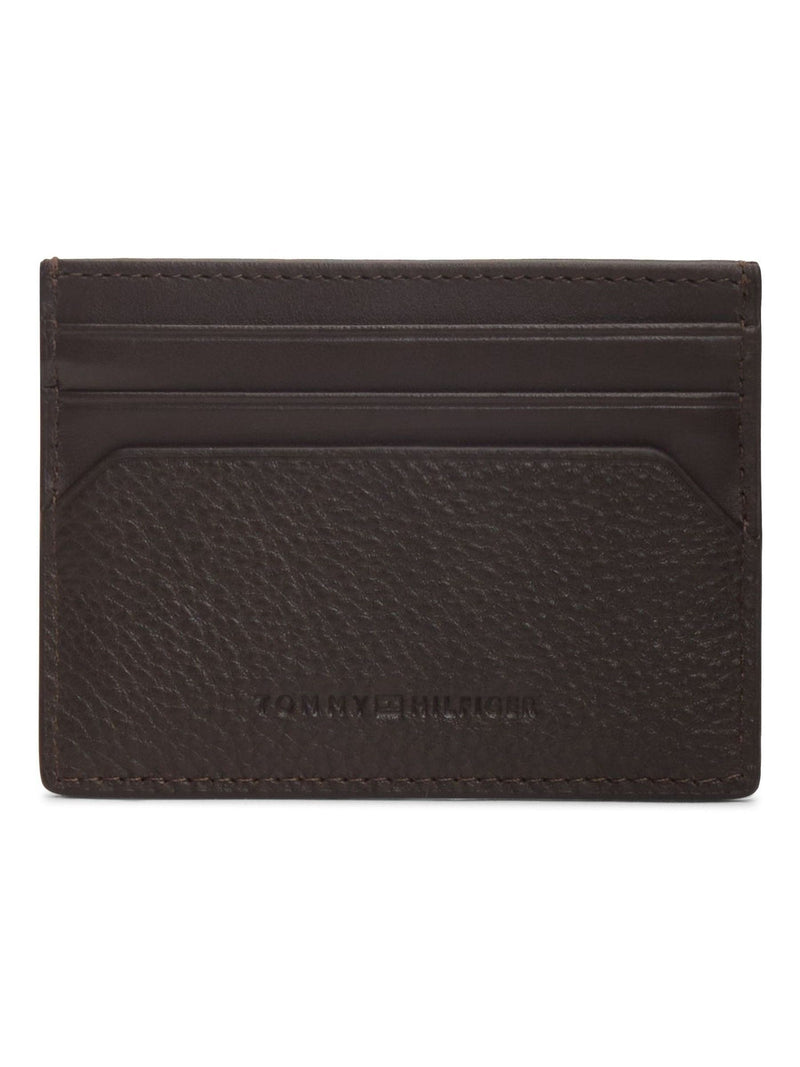 Tommy Hilfiger brown leather card holder - British product