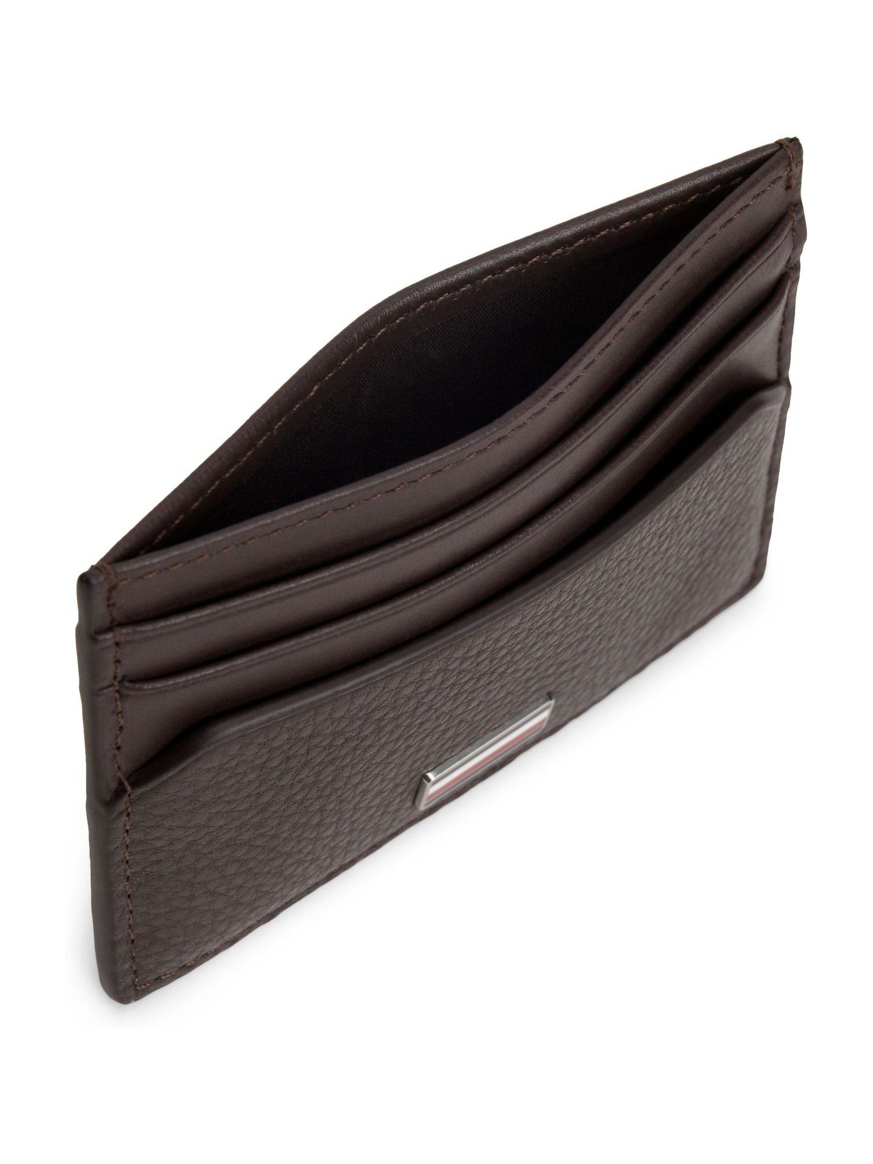 Tommy Hilfiger brown leather card holder - British product