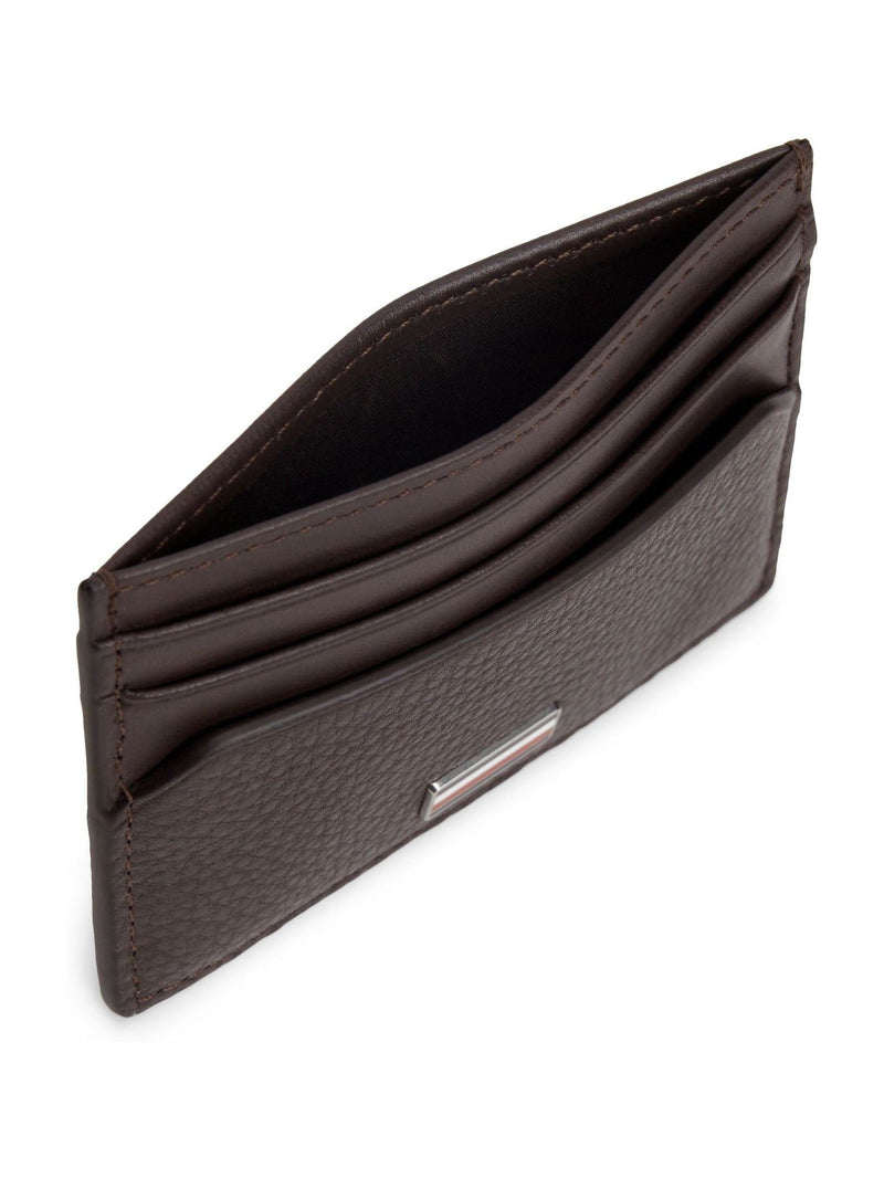 Tommy Hilfiger brown leather card holder - British product