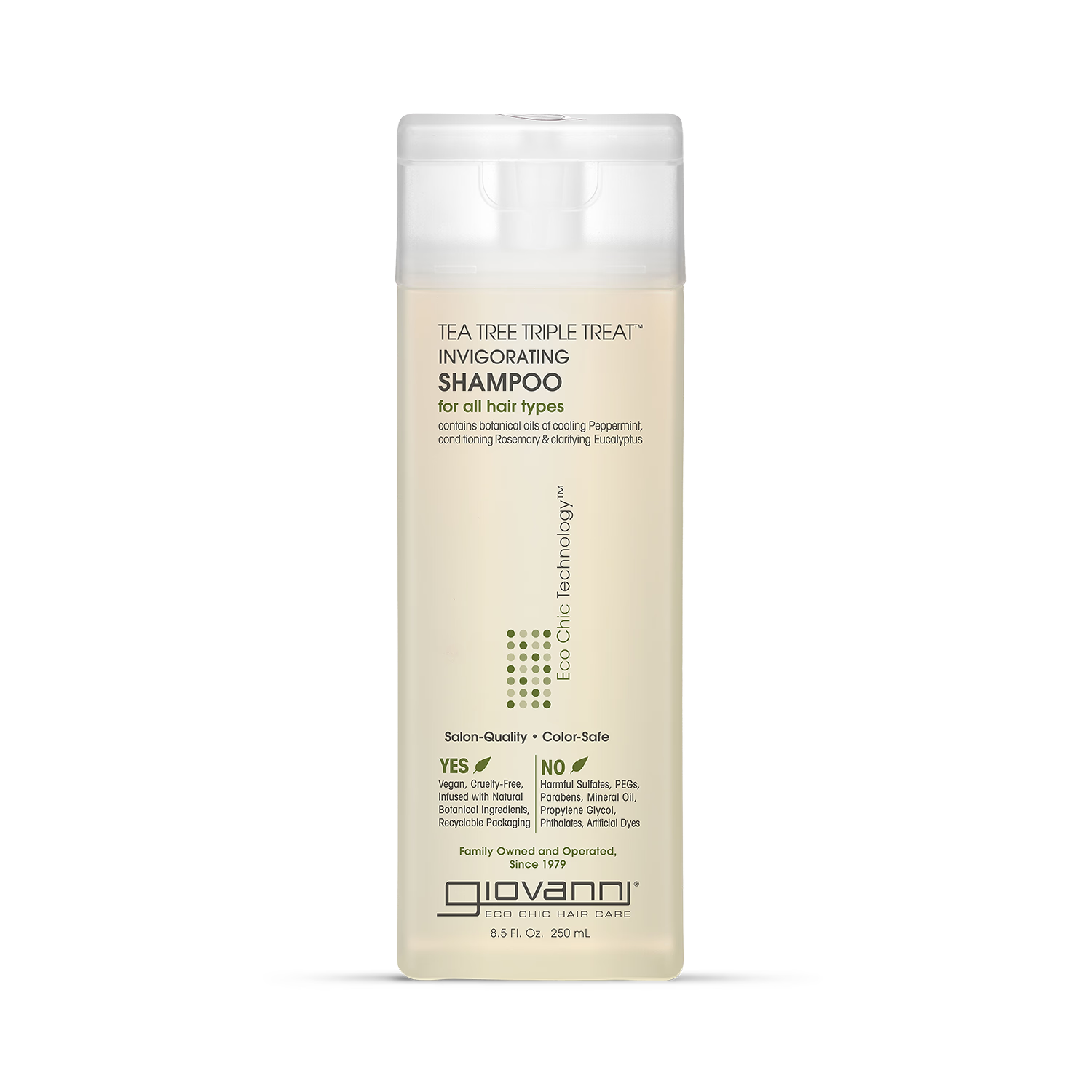 Giovanni tea tree triple treat shampoo 250ml, imported from the UK