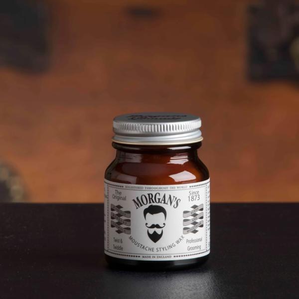 Morgan's Pomade Moustache Wax Twist Twiddle 50g, imported from the UK