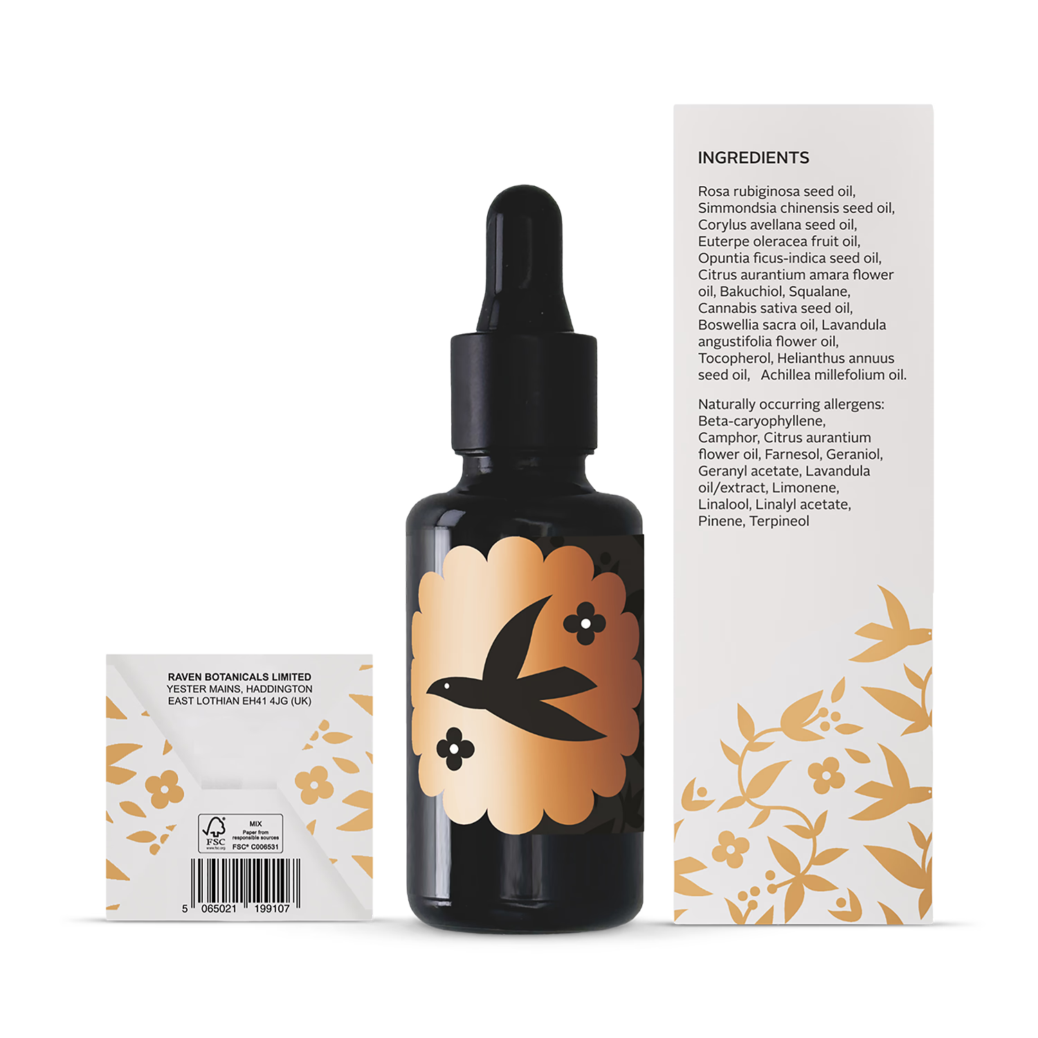 Raven Botanicals Spellbind Bio-Retinol serum 30ml, imported from the UK