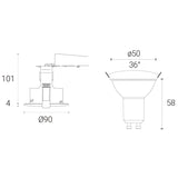 4lite WiZ smart downlight pack of 2 - British product
