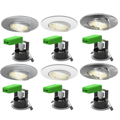 Costco UK 4lite WiZ Connected Smart LED Fire Rated Adjustable Downlight with GU10 Bulb, Pack of 2, Tuneable White- Buy online at McGrocer