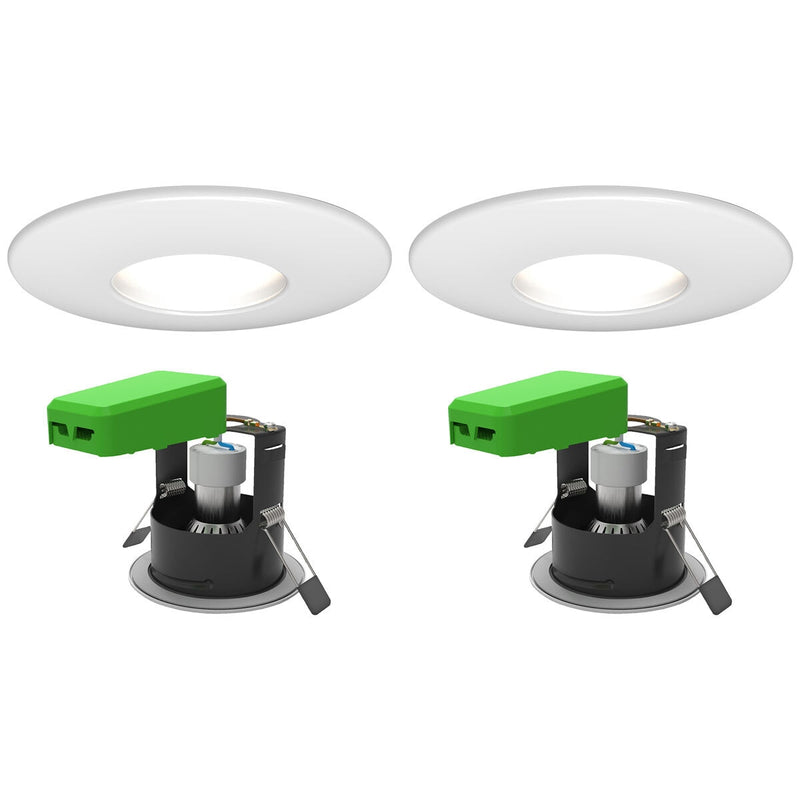 4lite WiZ smart LED downlight pack of 2, IP65 fire rated (British brand)