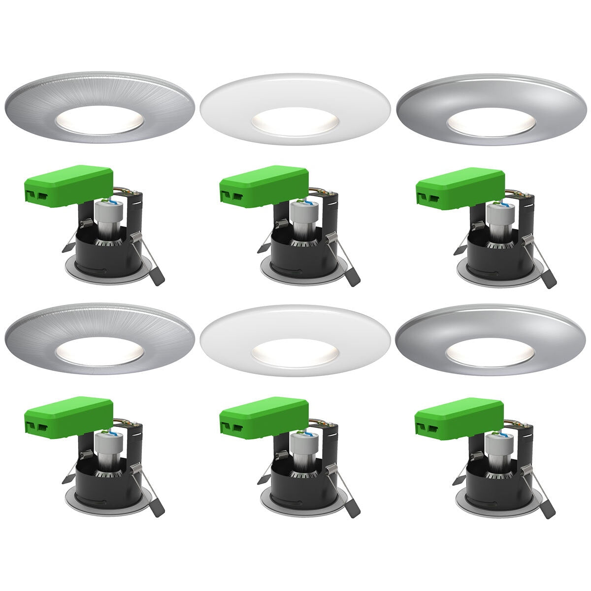 4lite WiZ smart LED downlight pack of 2, IP65 fire rated (British brand)