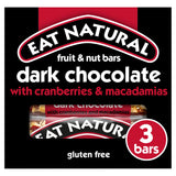 Eat Natural Fruit & Nut Bars Dark Chocolate with Cranberries and Macadamias 3 x 45g GOODS Sainsburys   