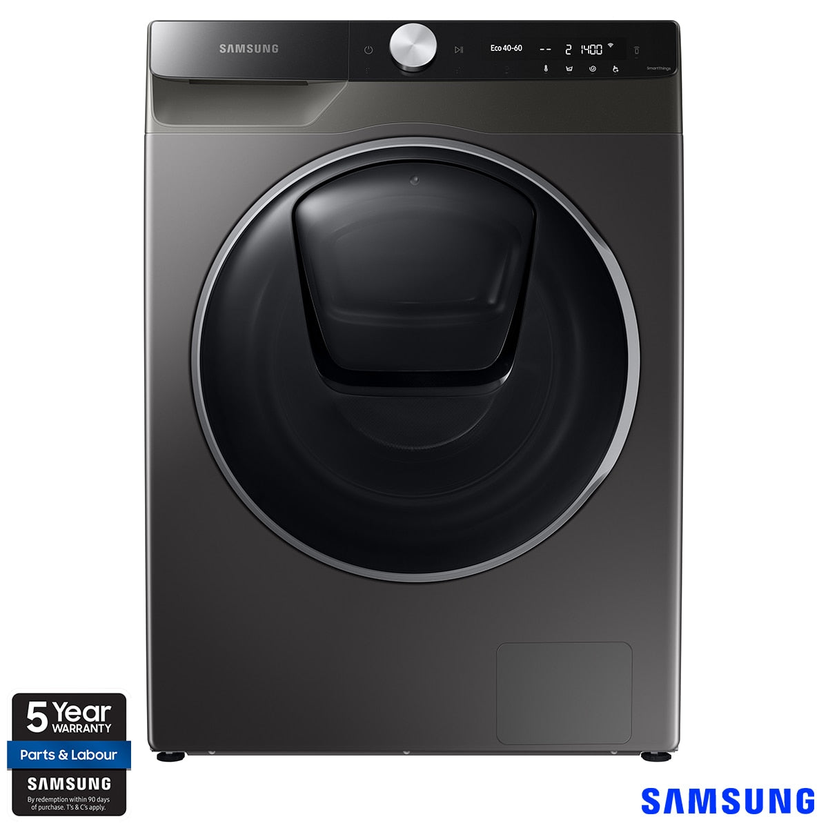 Samsung Series 9 QuickDrive™ WW90T986DSX/S1, 9kg, 1600rpm, Washing Machine, A Rated in Graphite GOODS Costco UK