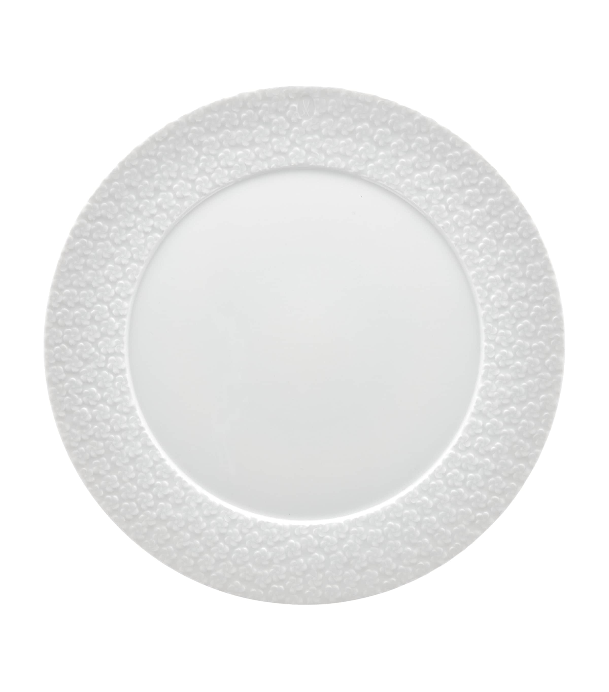 Oval Charger Plate with Snowball Blossom Design 33cm