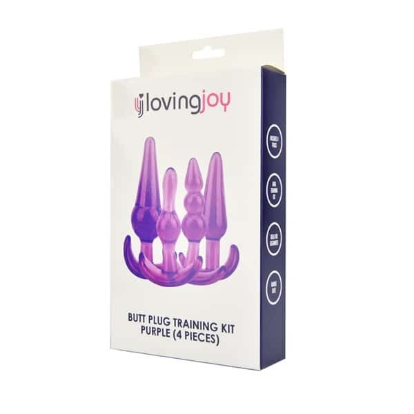 Loving Joy butt plug training kit purple 4 pack, imported from the UK