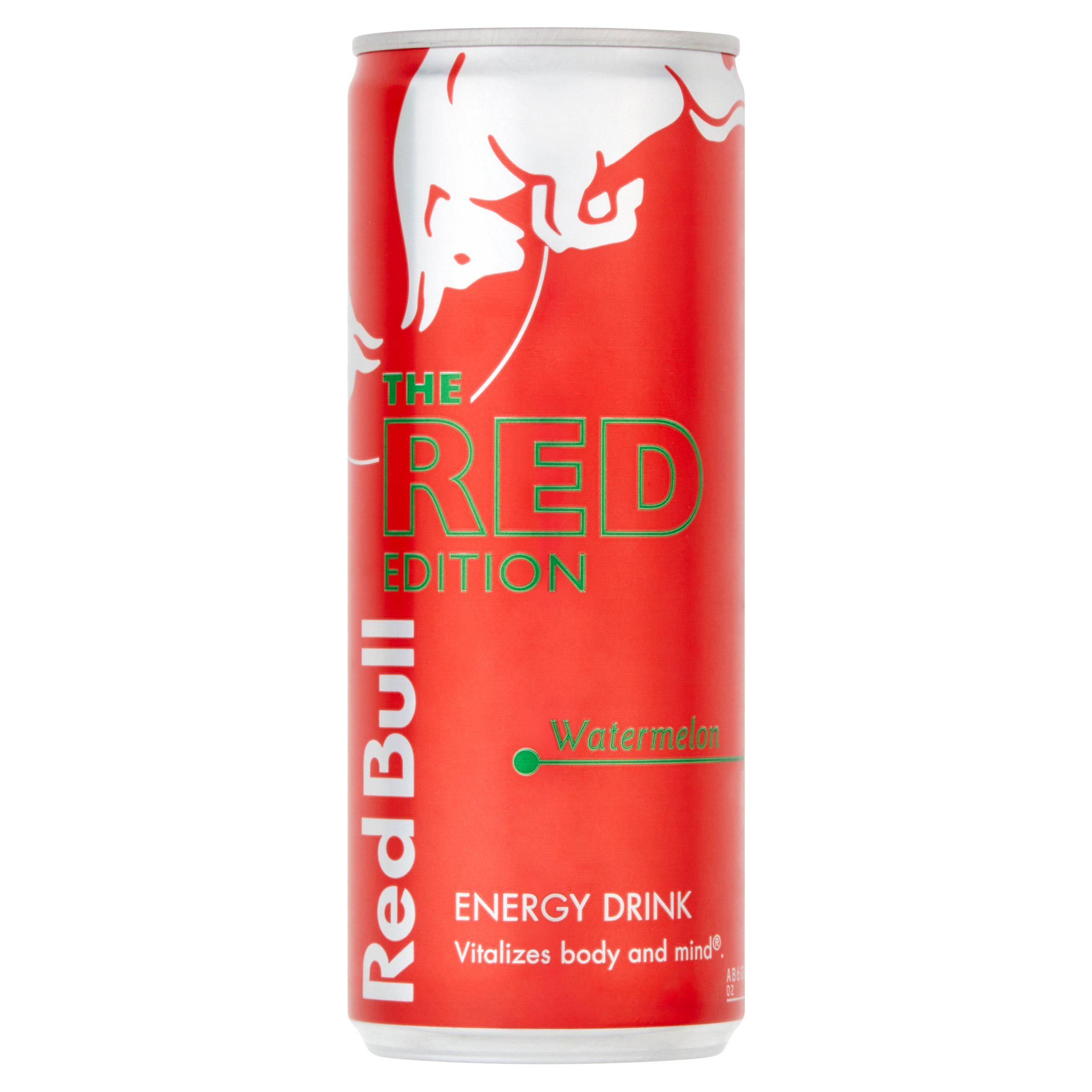 Red Bull Energy Drink Red Edition Watermelon 250ml GOODS Sainsburys   