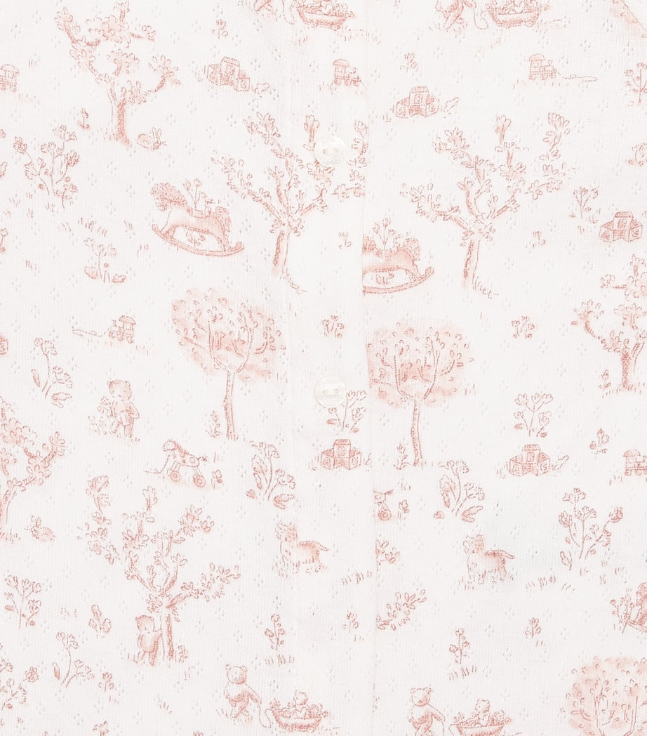 Tartine et Chocolat baby all-in-one woodland toile print 0-24 months (British brand)